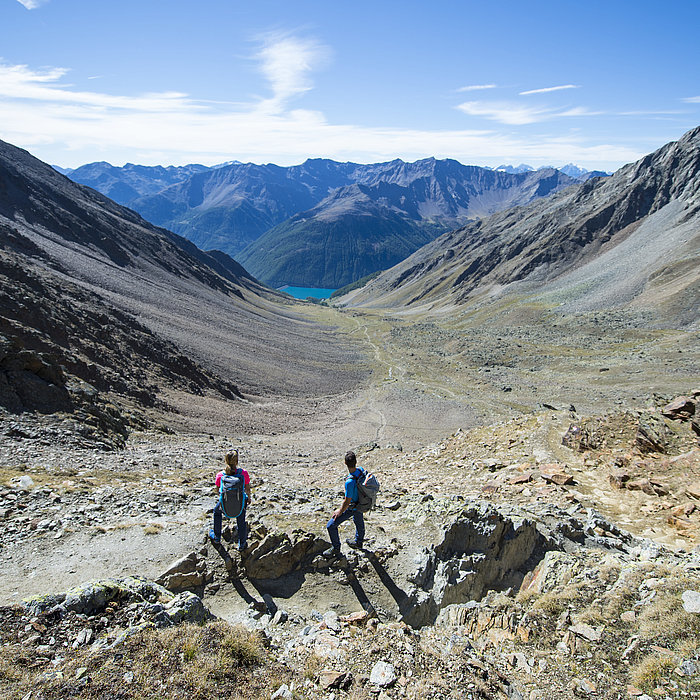 Trekking in alta quota in Val Senales 